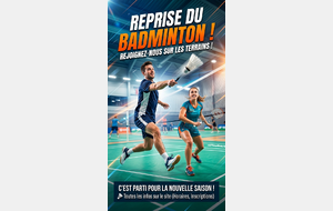 Reprise de l'activité BADMINTON